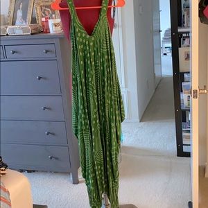 Green Moroccan dress/pant combo